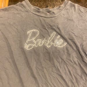 Grey “Barbie” Simple Graphic T